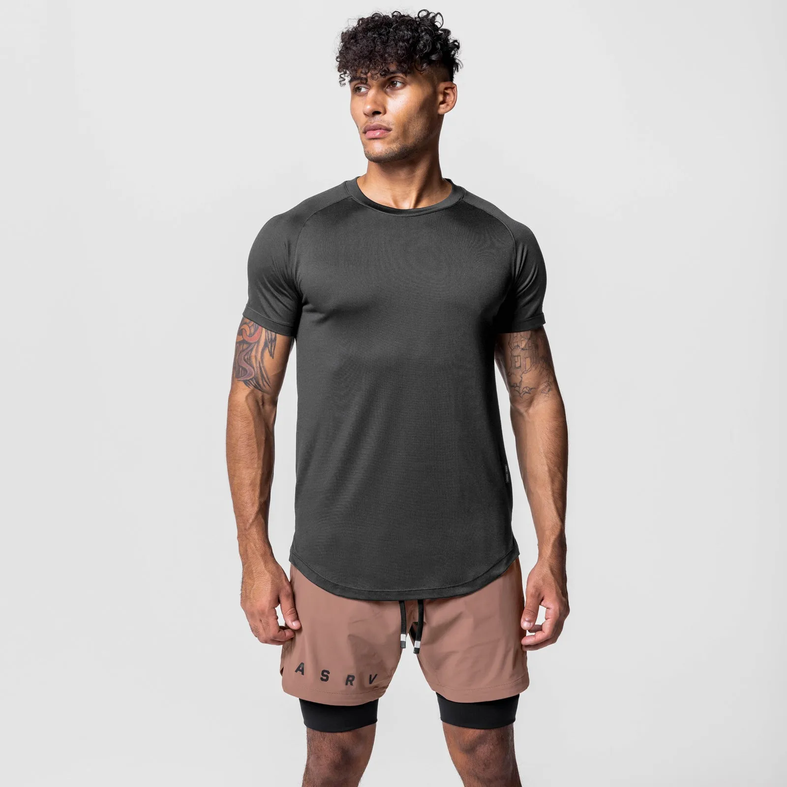 0637. Core Established Tee - Space Grey