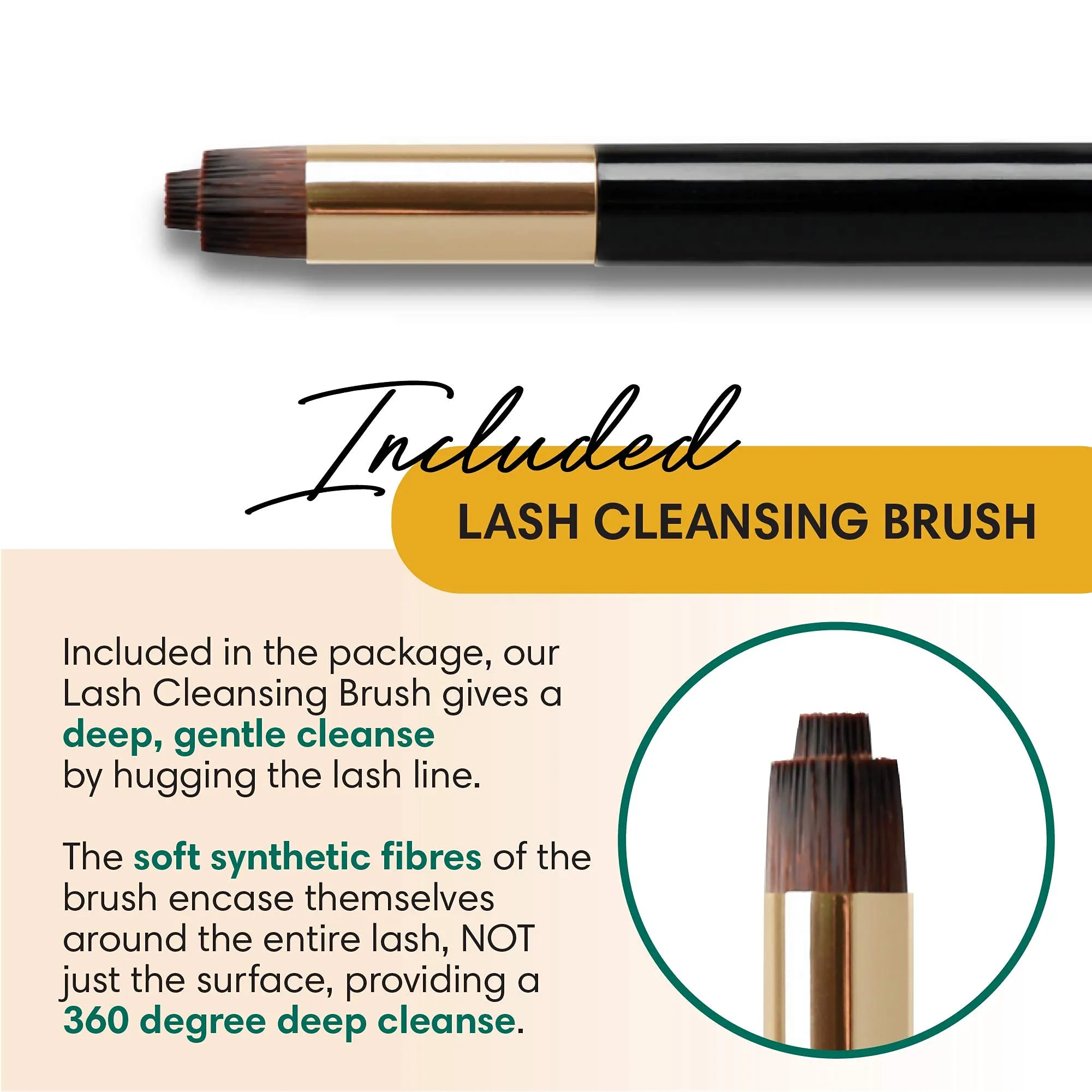 100ml BL Lash Shampoo for Eyelash Extensions – Gentle Lash Foam with Neutral pH Removes Dirt and Nourishes Eyelashes to Promote Growth and Stronger Longer Retention – Include Lash Cleansing Brush (100ml) 3.38 Fl Oz (Pack of 1)