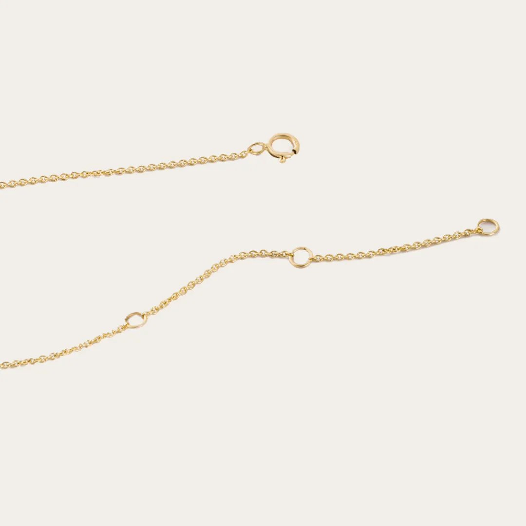 14K Gold Lab-Grown Diamond Queen's Necklace