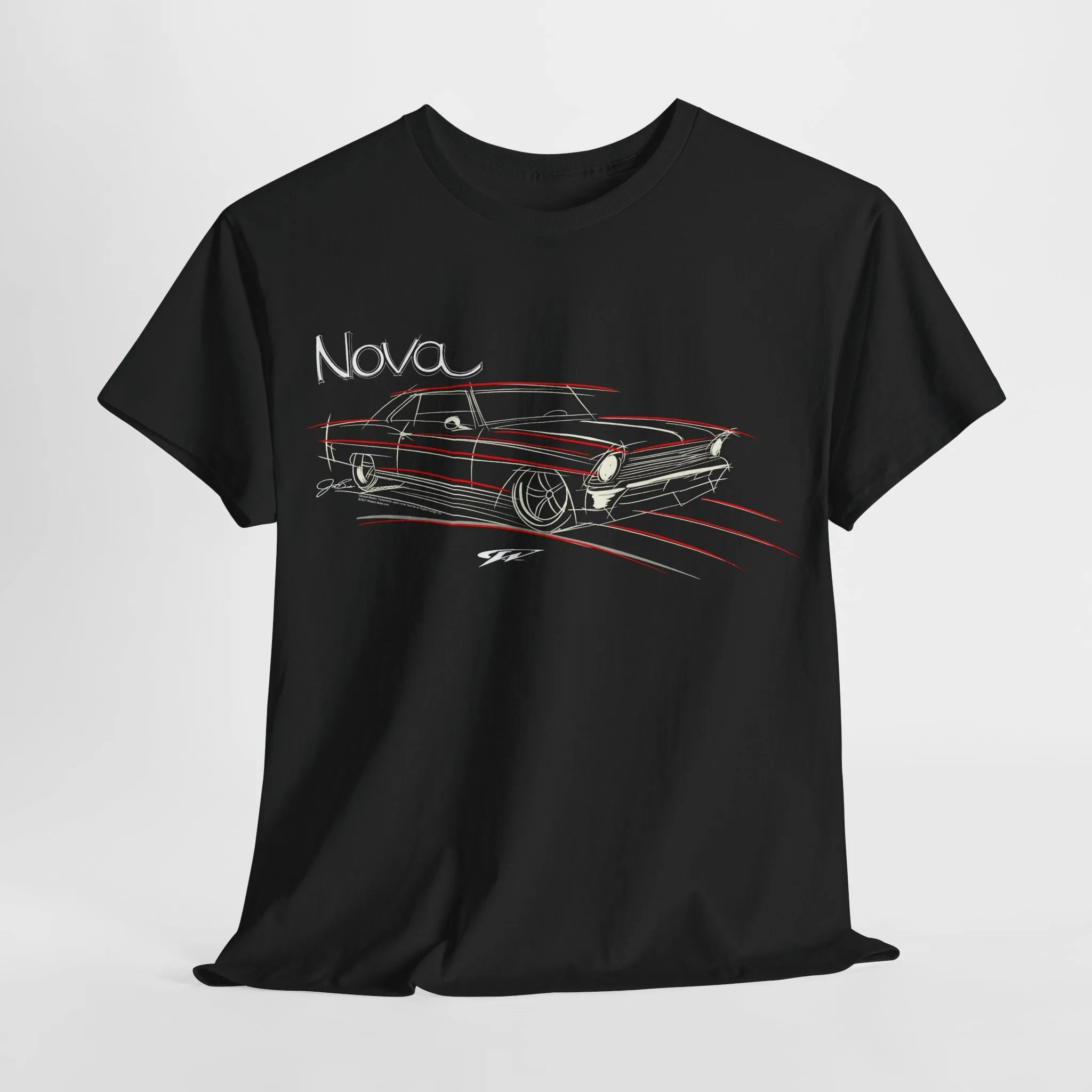 1966 Chevy Nova Stylized - Nova T-Shirt - Chevy Nova t-Shirt