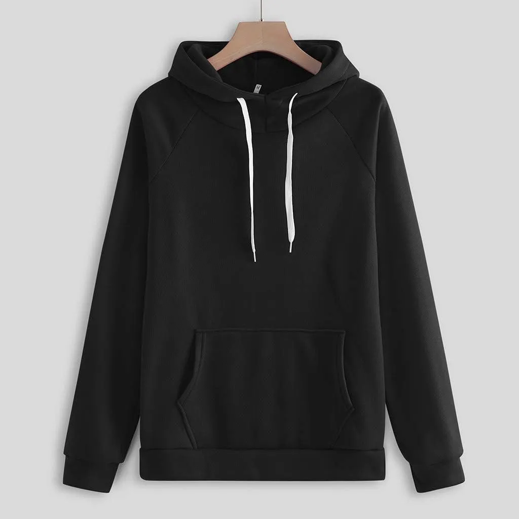 2 Piece Outfits for Women, Womens Sweatshirts Oversized Hoodie Long Sleeve Pullover Tracksuit Jogger Sweatpants with Pockets