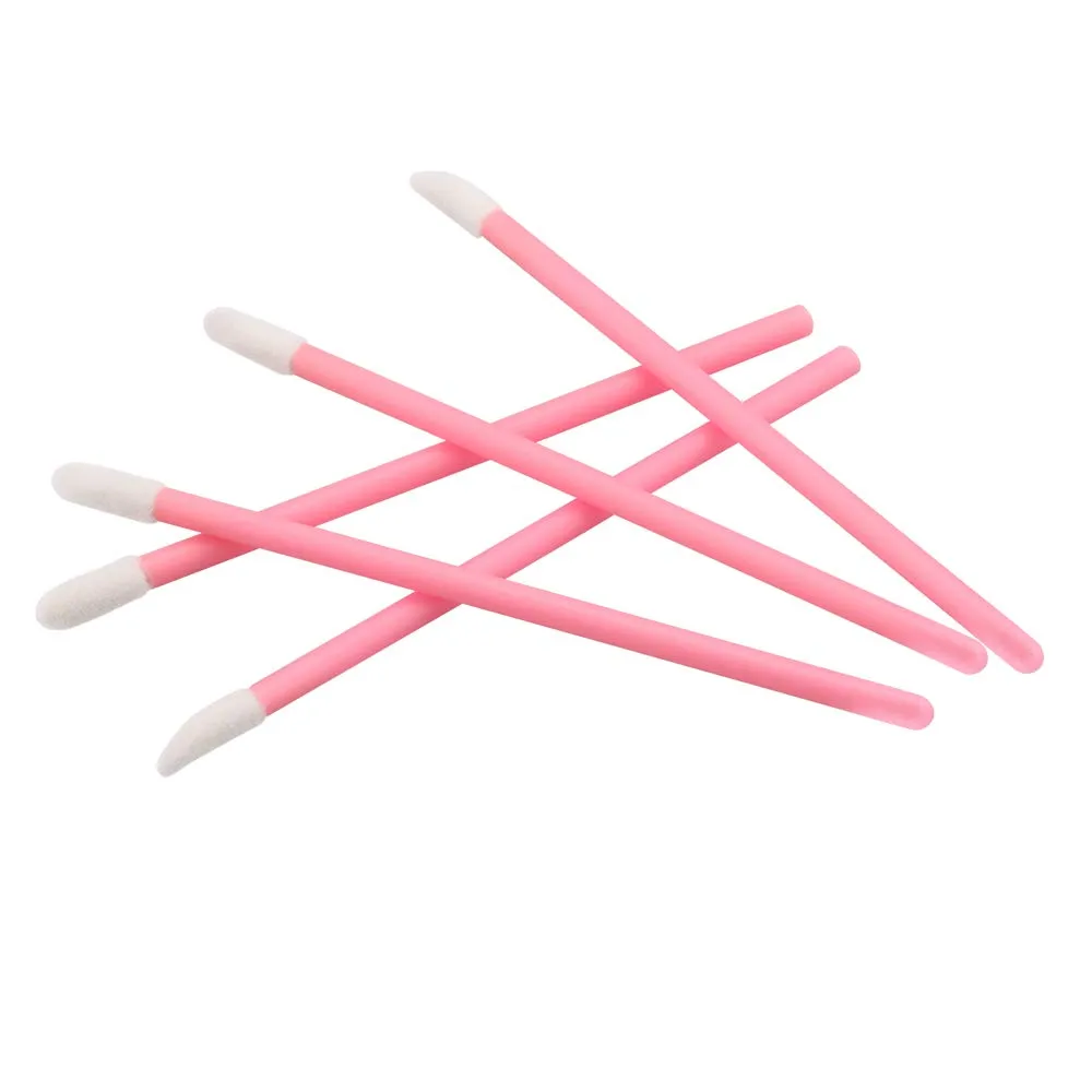 200PCS Pink Lip Gloss Applicators,Disposable Lip Brushes Lipstick Gloss Wands Applicator Perfect Makeup Tool Kits