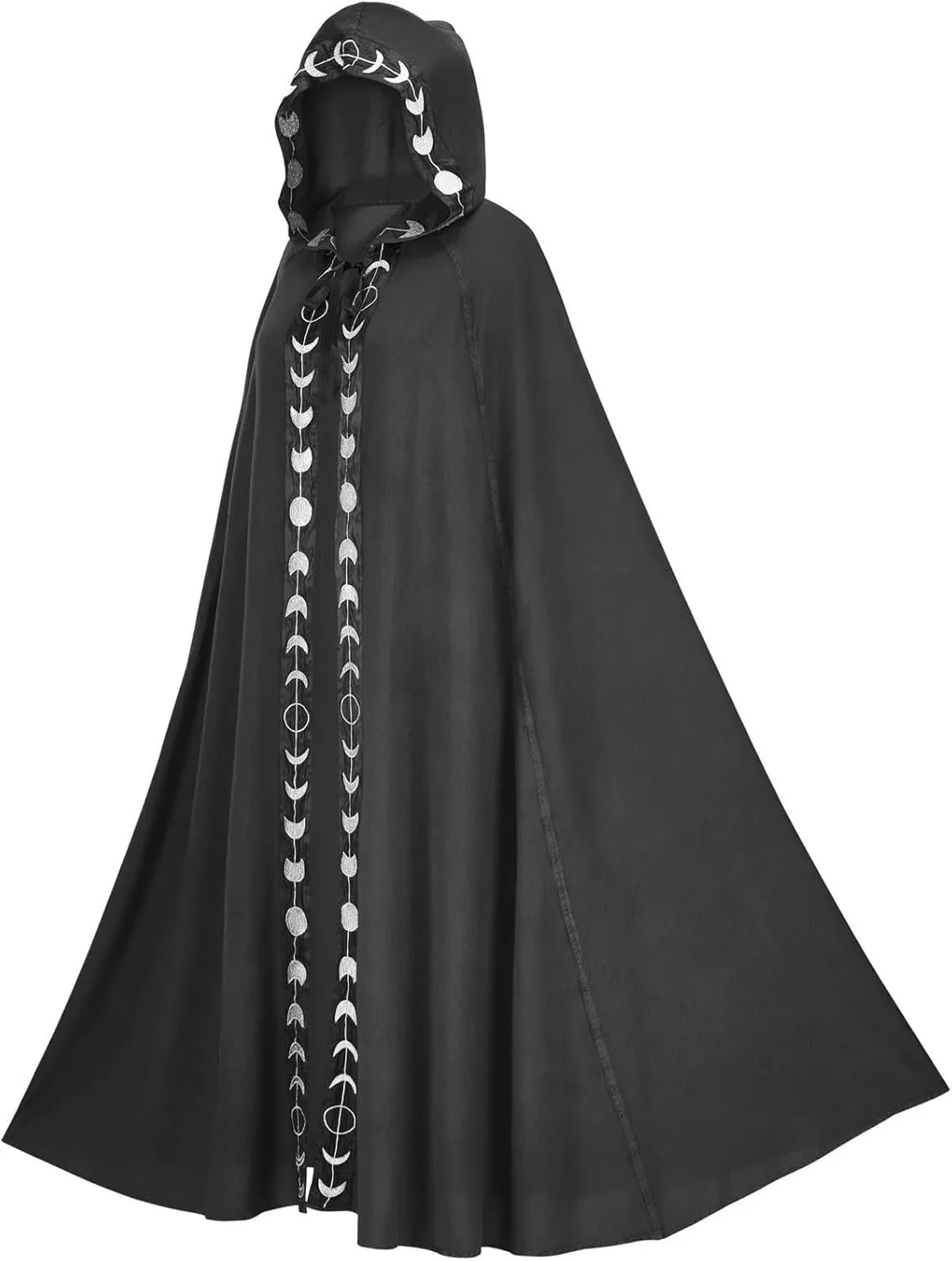 2023 Fall Fashion Windproof Hooded Open Front Cardigan, Women Long Poncho Cape Coat Winter Cloak Trench Outwear Jacket
