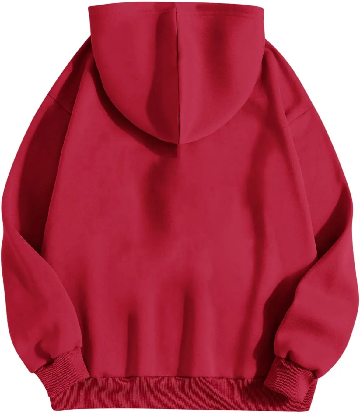2024 Oversized Sweatshirt Hoodies for Women Trendy Loose Fit Solid Color Crop Pullover Sweatshirts with Pockets