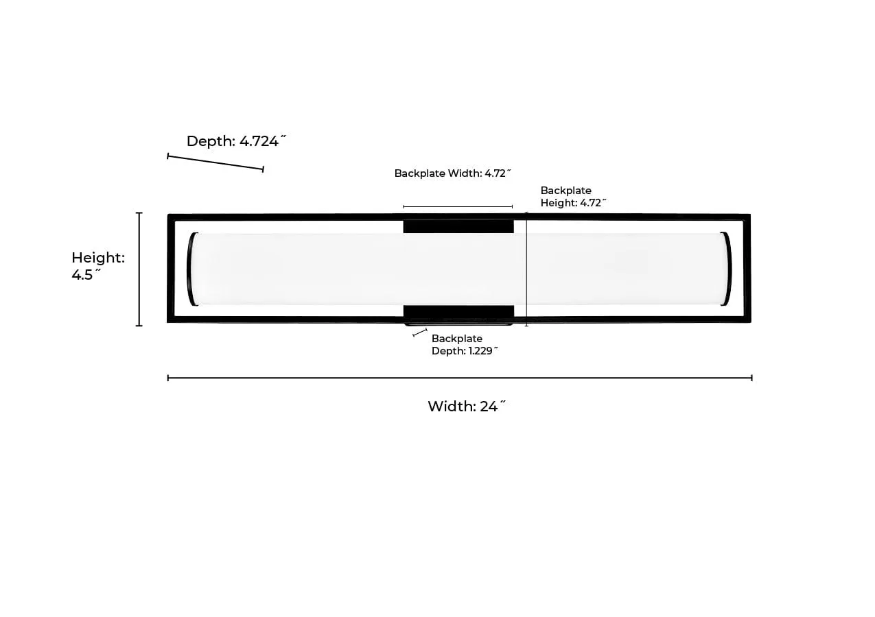 20W Teylor LED Vanity Light - Modern Gold - 30K/40K/50K - 120V - 1,800 Lm