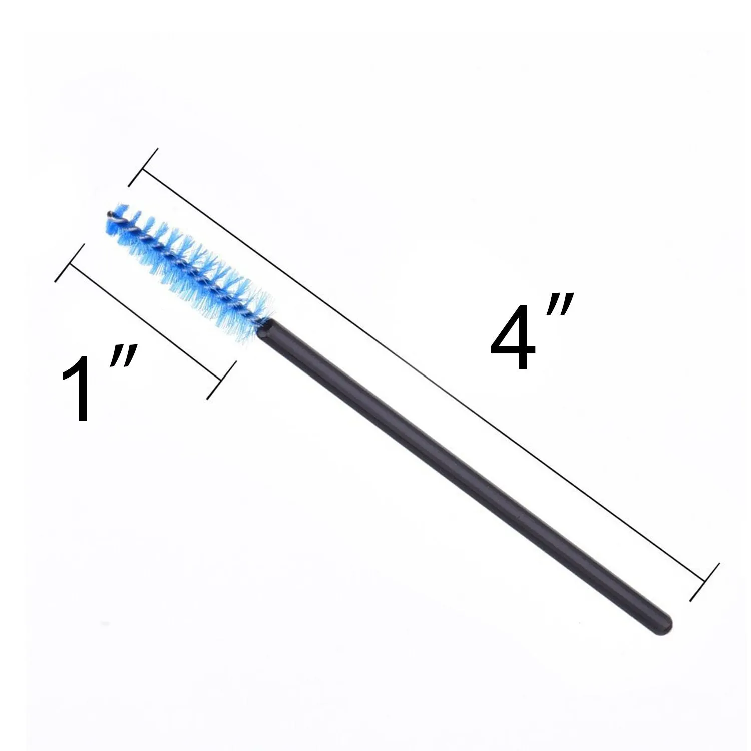 300 Pack Multicolor Disposable Eyelash Mascara Brushes Wands Applicator Makeup Brush Kits, 6 Colors