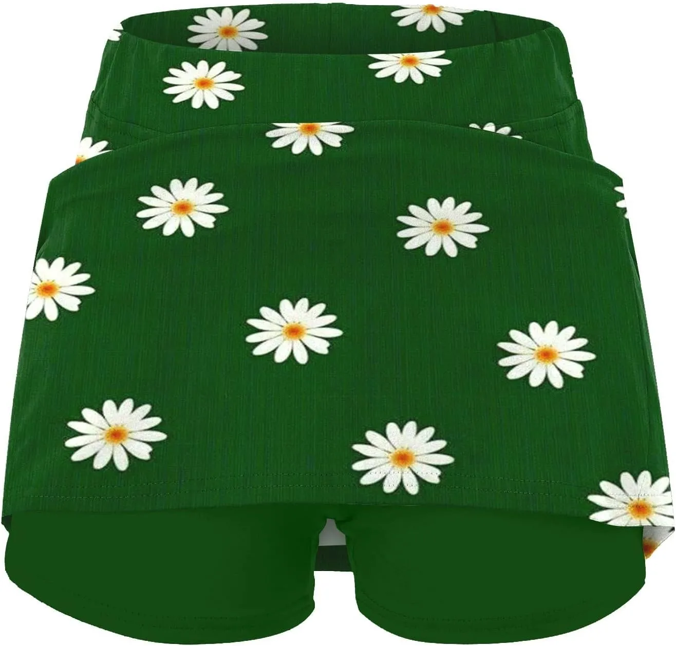 aihihe Golf Skirts for Women 18 inch Long Womens Shorts 5 inch Inseam Pull on Womens Shorts Casual Long Length