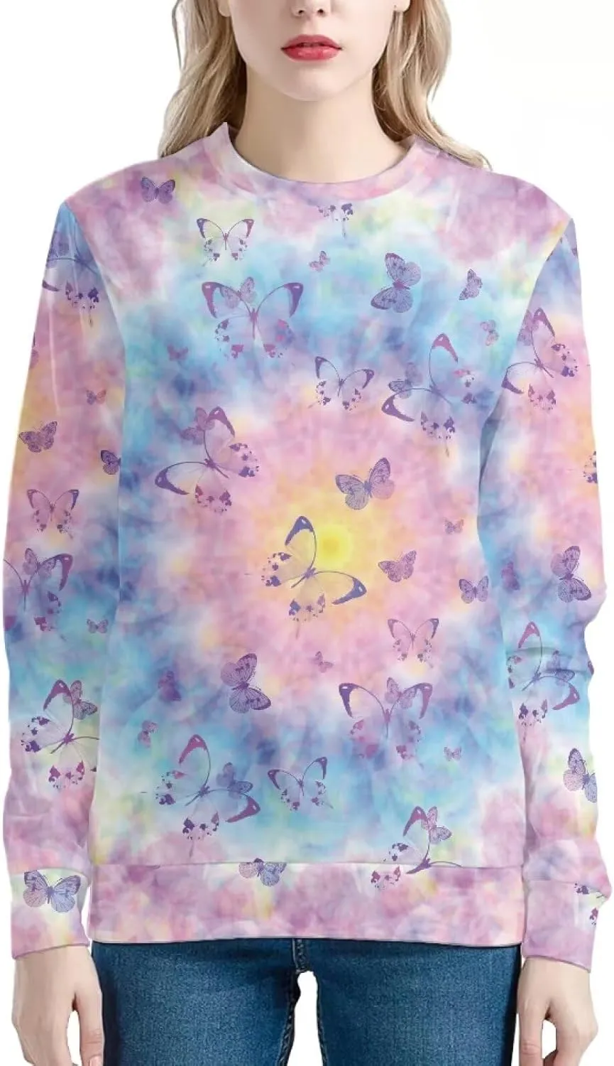 AmzPrint African Sweatshirt For Women Plus Size Casual Long Sleeve Round Neck Blouses Sweatshirts Tops