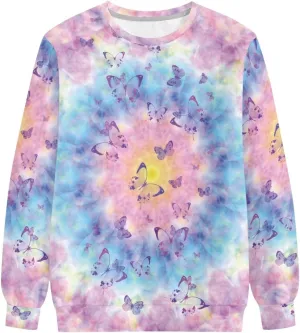 AmzPrint African Sweatshirt For Women Plus Size Casual Long Sleeve Round Neck Blouses Sweatshirts Tops