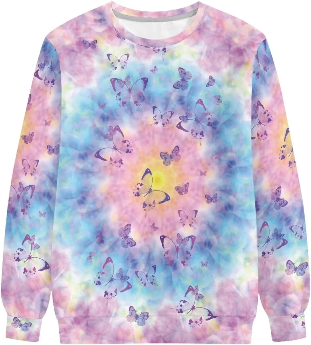 AmzPrint African Sweatshirt For Women Plus Size Casual Long Sleeve Round Neck Blouses Sweatshirts Tops