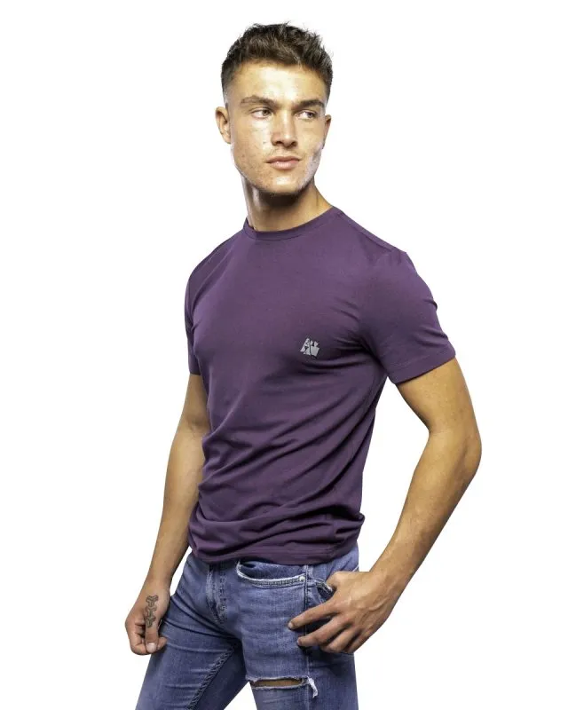 Antonio Falcone Simeone Short Sleeved T-shirt With Crew Neckline Cosmos Navy