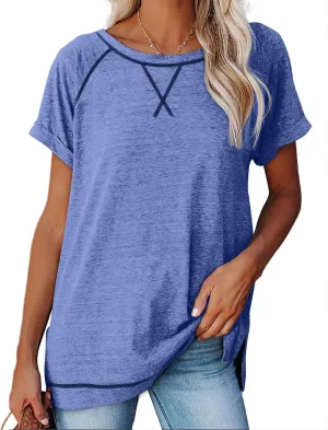 Aokosor Summer Tops for Women Casual 2025 Loose Fitting Outfits Workout