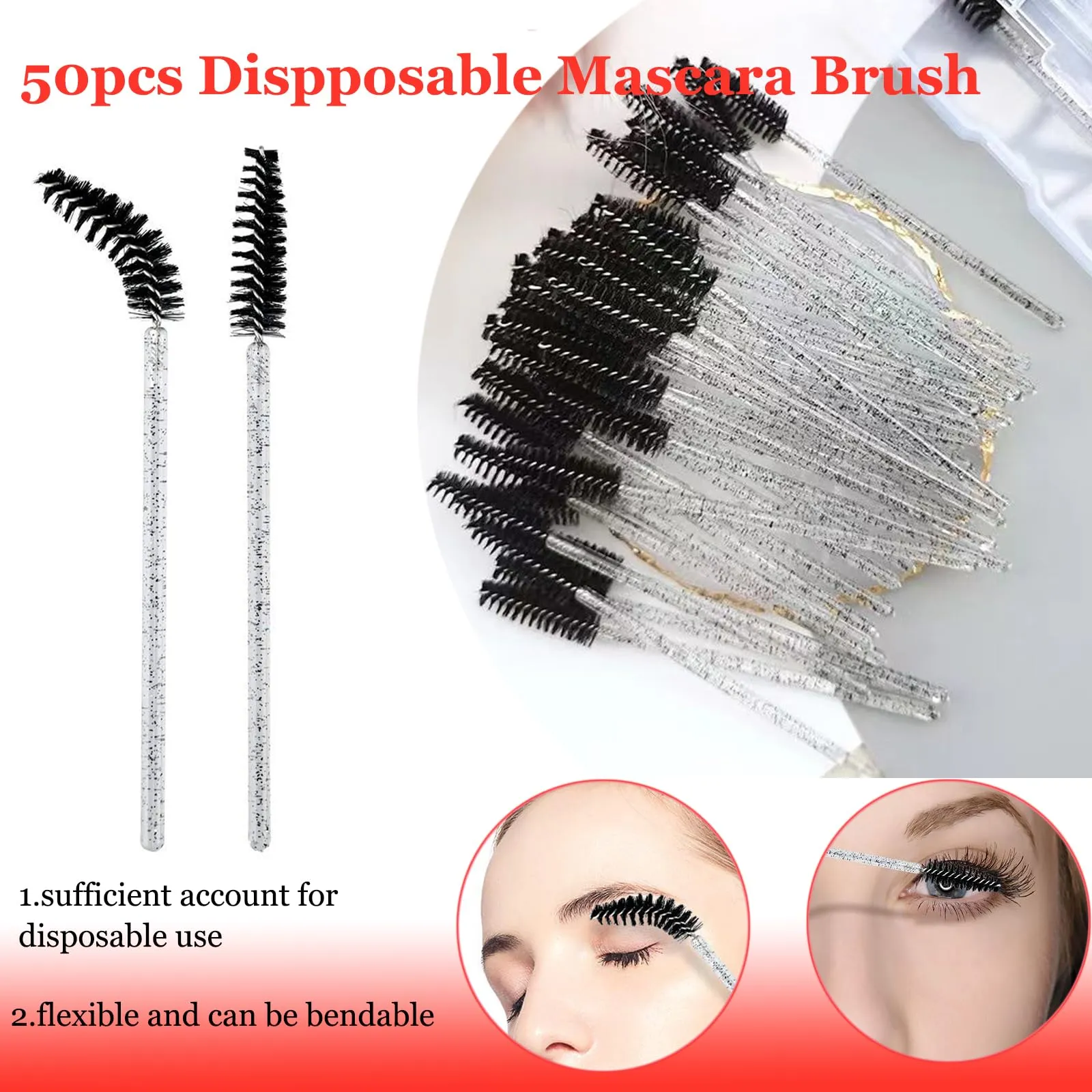 AREMOD Eyelash Fan Dryer for Lash Extensions Mini Fan for Lashes Eyelash Extension Supplies with Lash Brushes for Cleansing(black)