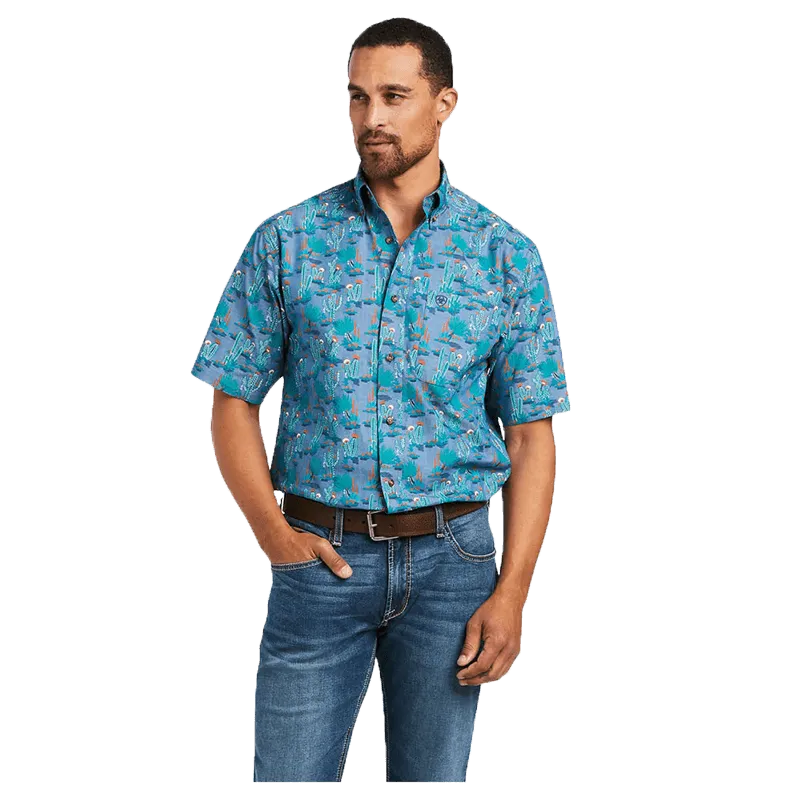 Ariat Men's Daxton Classic Mint Short Sleeve Button Down Shirt
