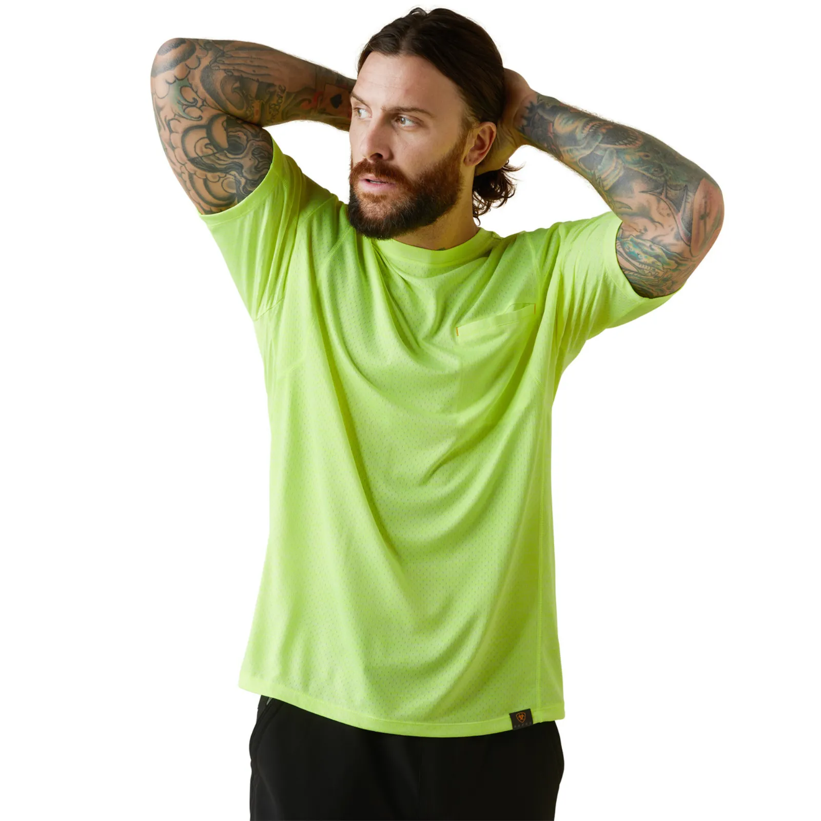 Ariat® Men's Rebar Evolution Athletic Fit Safety Yellow T-Shirt 10043326