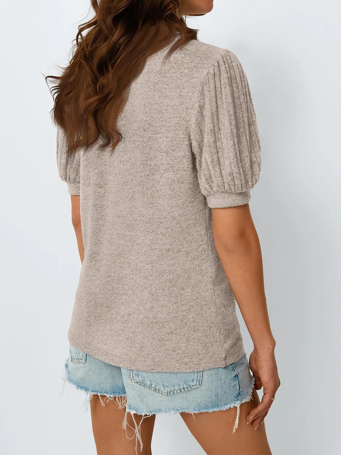 AUTOMET Womens Summer Tops Dressy Casual Blouses Business Short Sleeve Shirt 2025 Cute Trendy Sweater