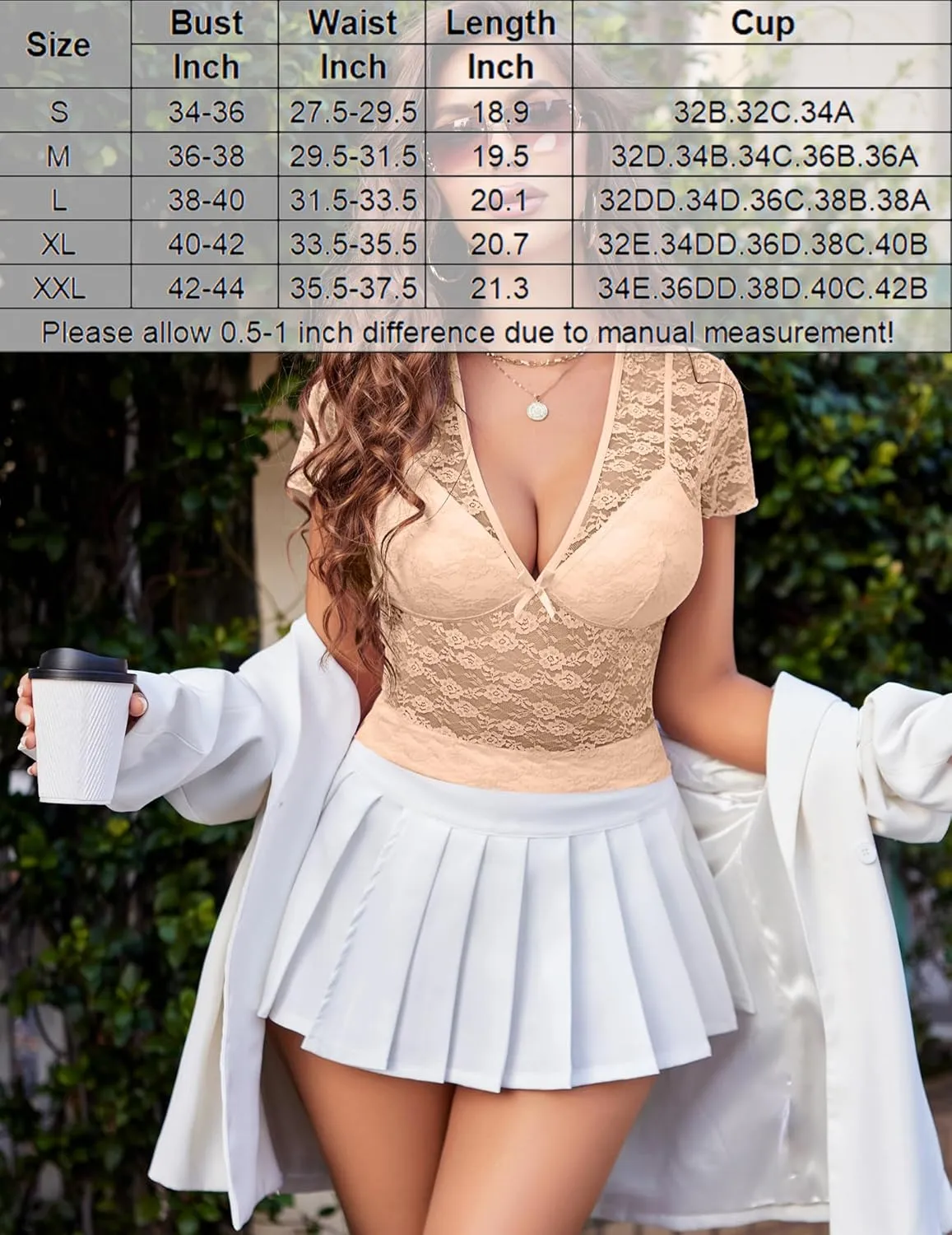 Avidlove Lace Tops Womens Short Sleeve V Neck Sexy See Through Tee Shirts Y2K Mesh Top Party Club Night Blouse S-XXL