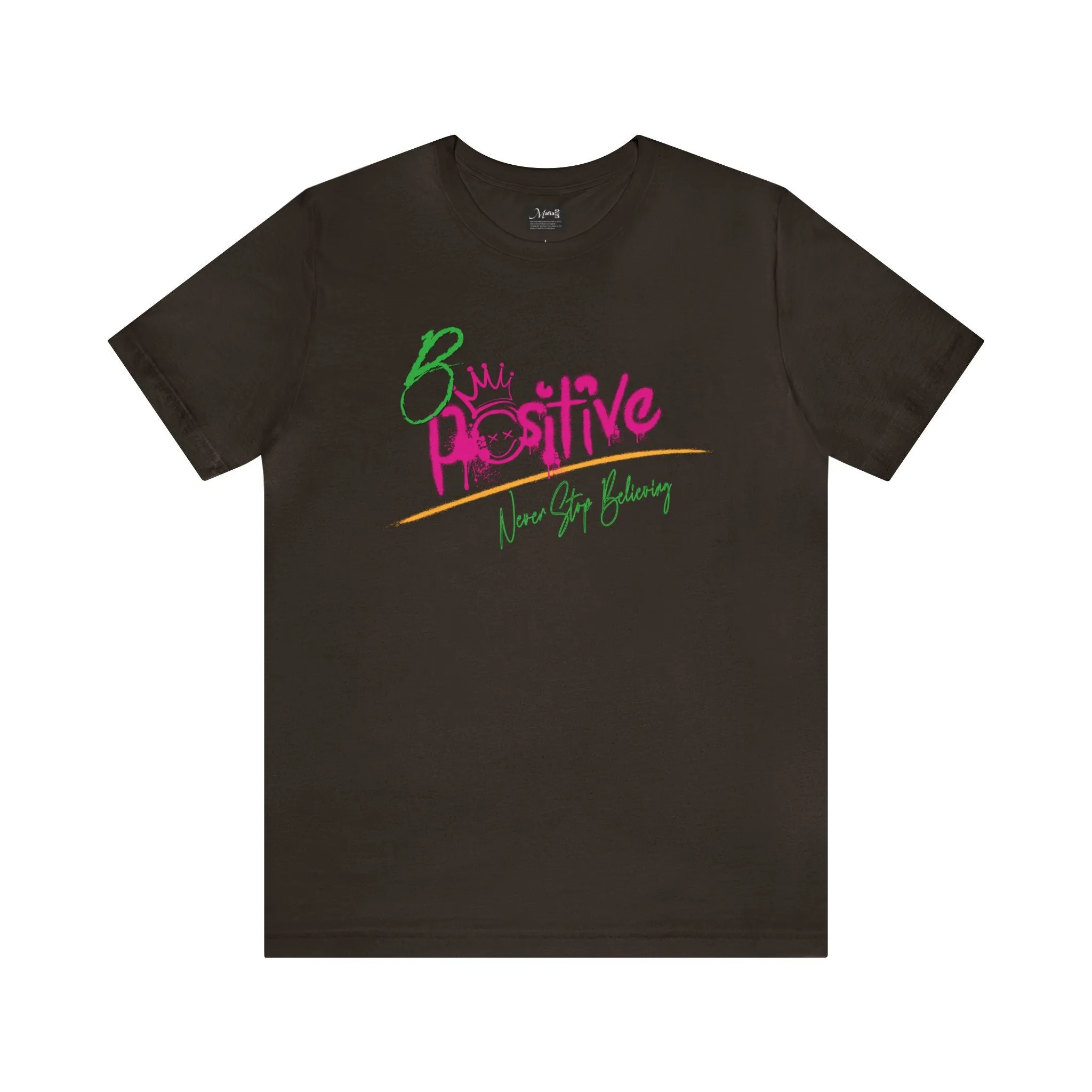 Be Positive T-Shirt | M23 Designs Funny Graphics Apparel | Etsy shirts | Good vibes T-shirts Short Sleeve