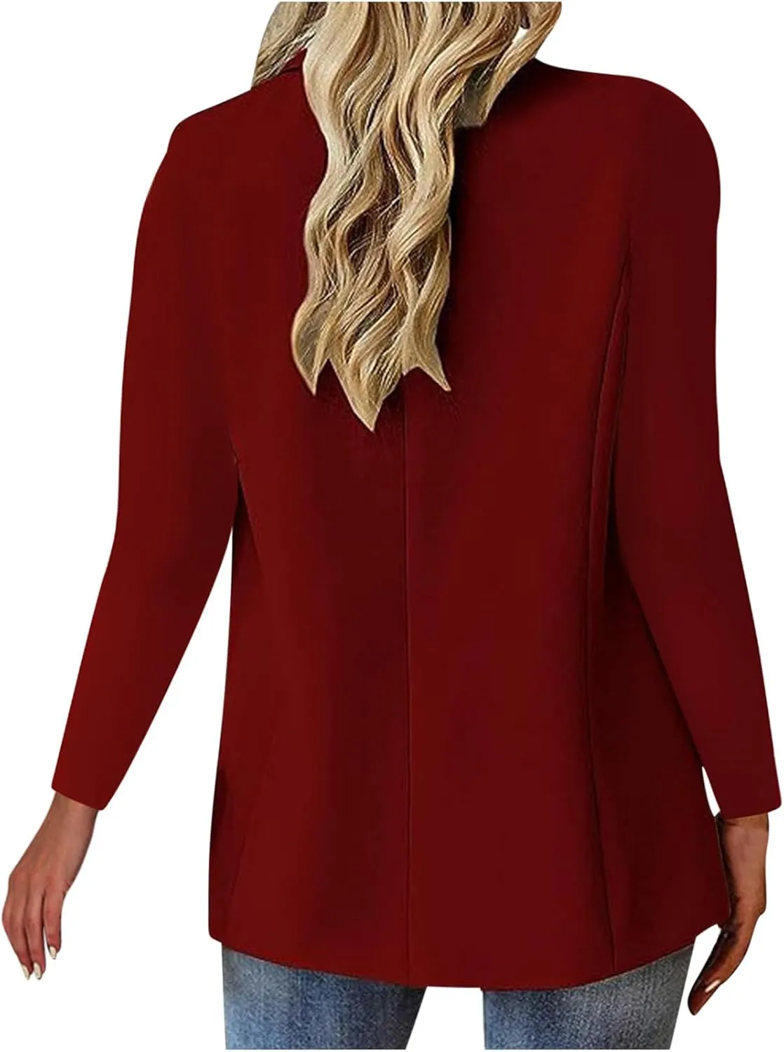 Blazers for Women 2024 Slim Fit Office Blazer Jackets Long Sleeve Open Front Suit Jackets Elegant Business Suits