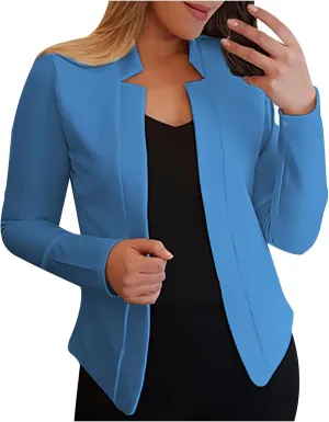 Blazers for Women Short Fall Jackets Tops Long Sleeve Shirts Casual Lightweight Cardigan Coat Cropped Blazer, Small