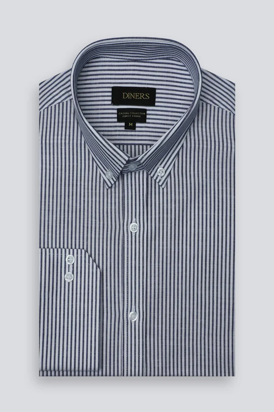 Blue Candy Stripe Casual Shirt