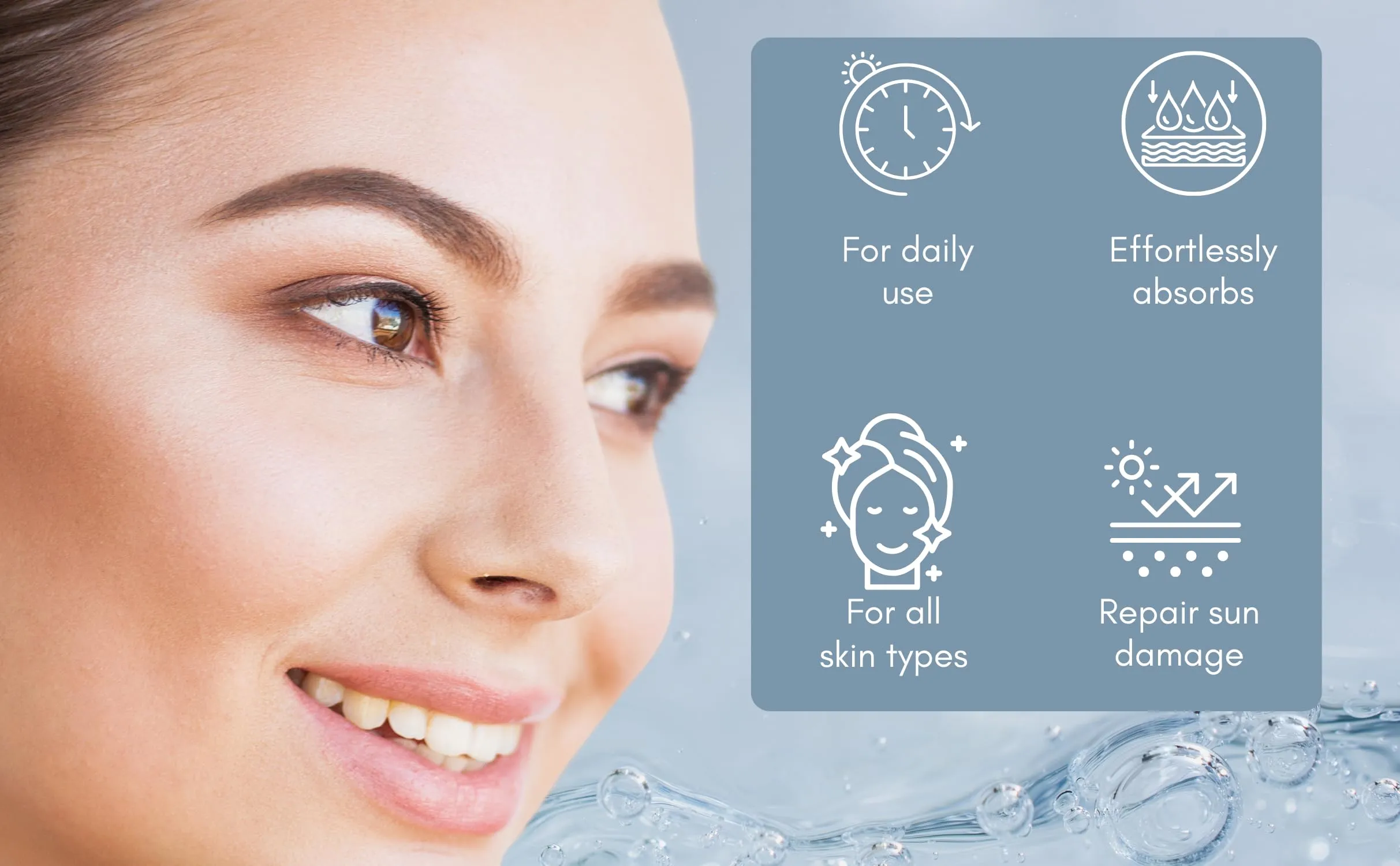 Blue Copper Peptide Rejuvenating Serum, Reduces Wrinkles & Fine Lines, Improves Elasticity, Repairs Sun Damage & Hyaluronic Acid