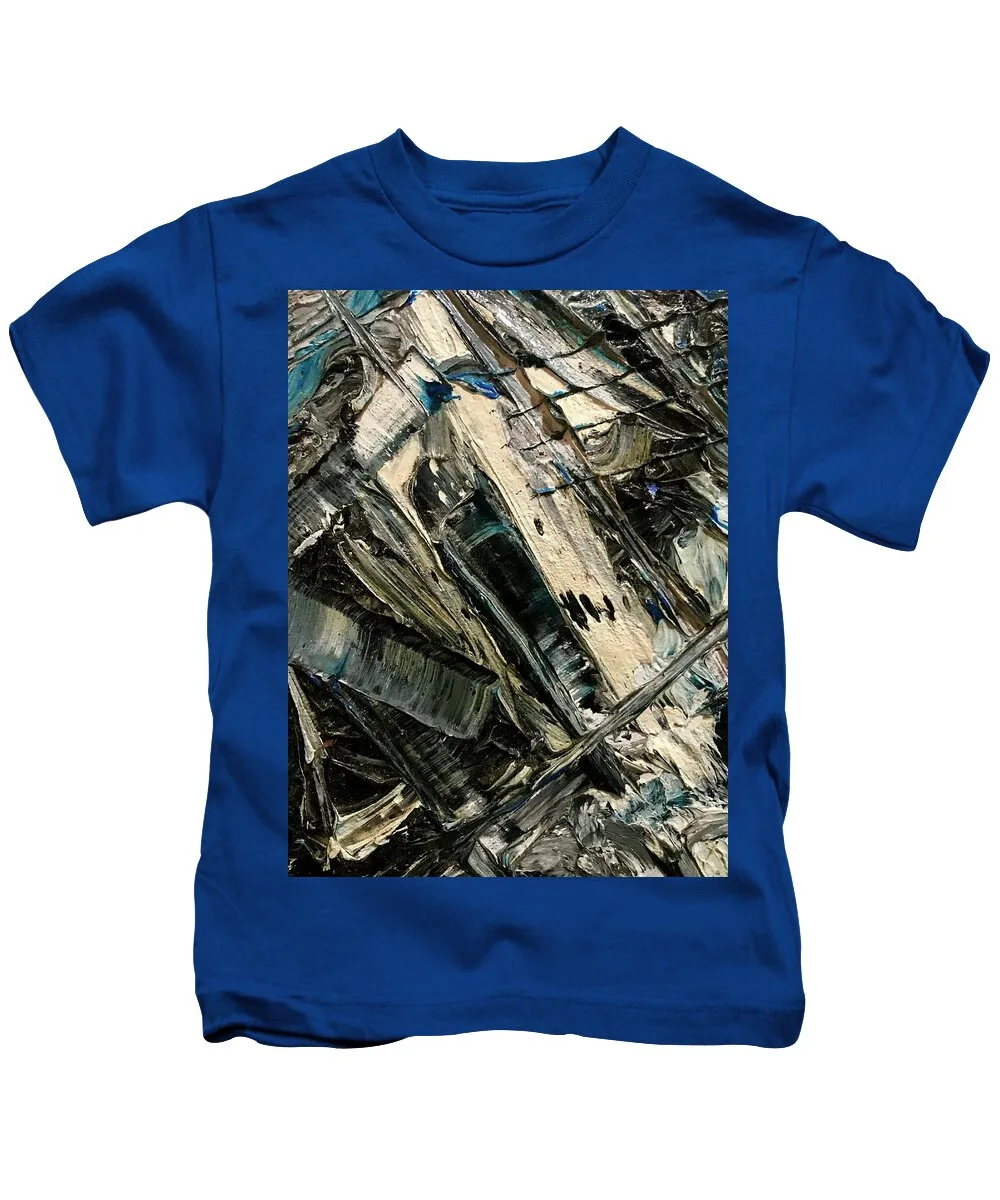 Blue Scrape - Kids T-Shirt