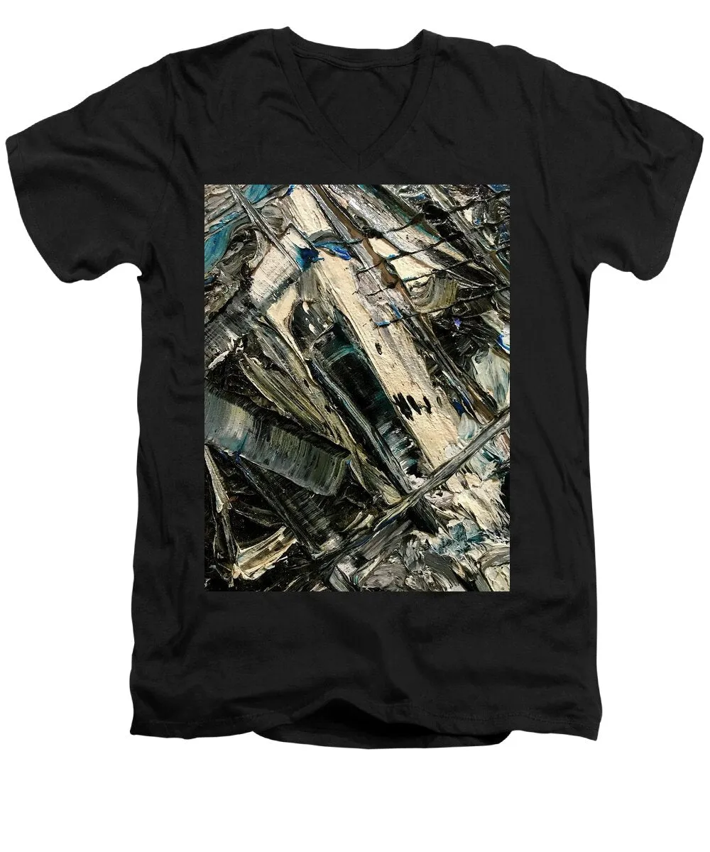 Blue Scrape - Men's V-Neck T-Shirt