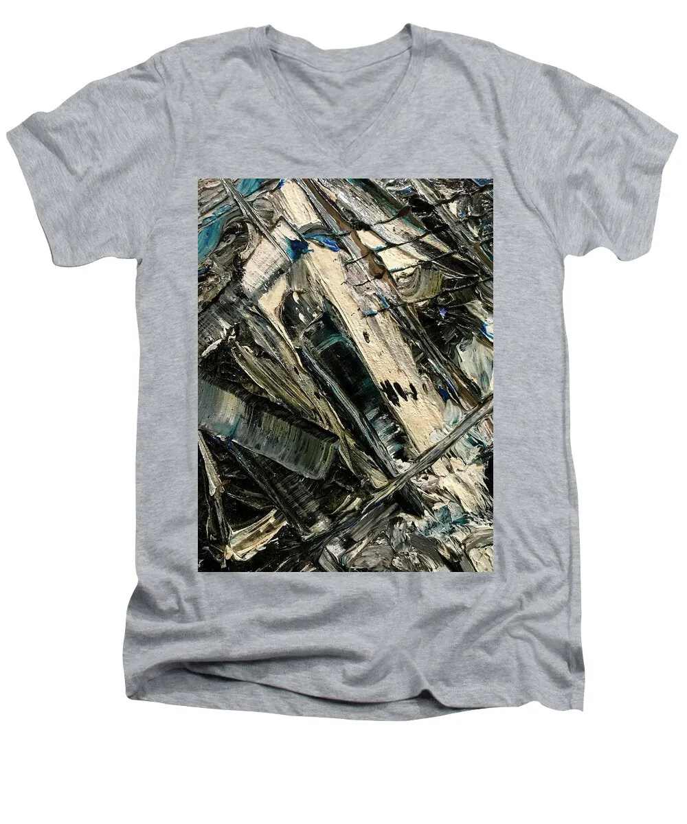 Blue Scrape - Men's V-Neck T-Shirt