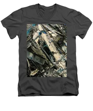 Blue Scrape - Men's V-Neck T-Shirt