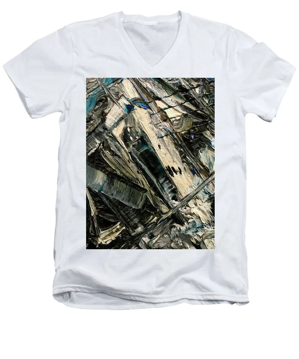 Blue Scrape - Men's V-Neck T-Shirt
