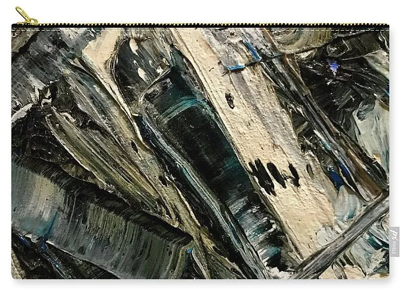 Blue Scrape - Zip Pouch