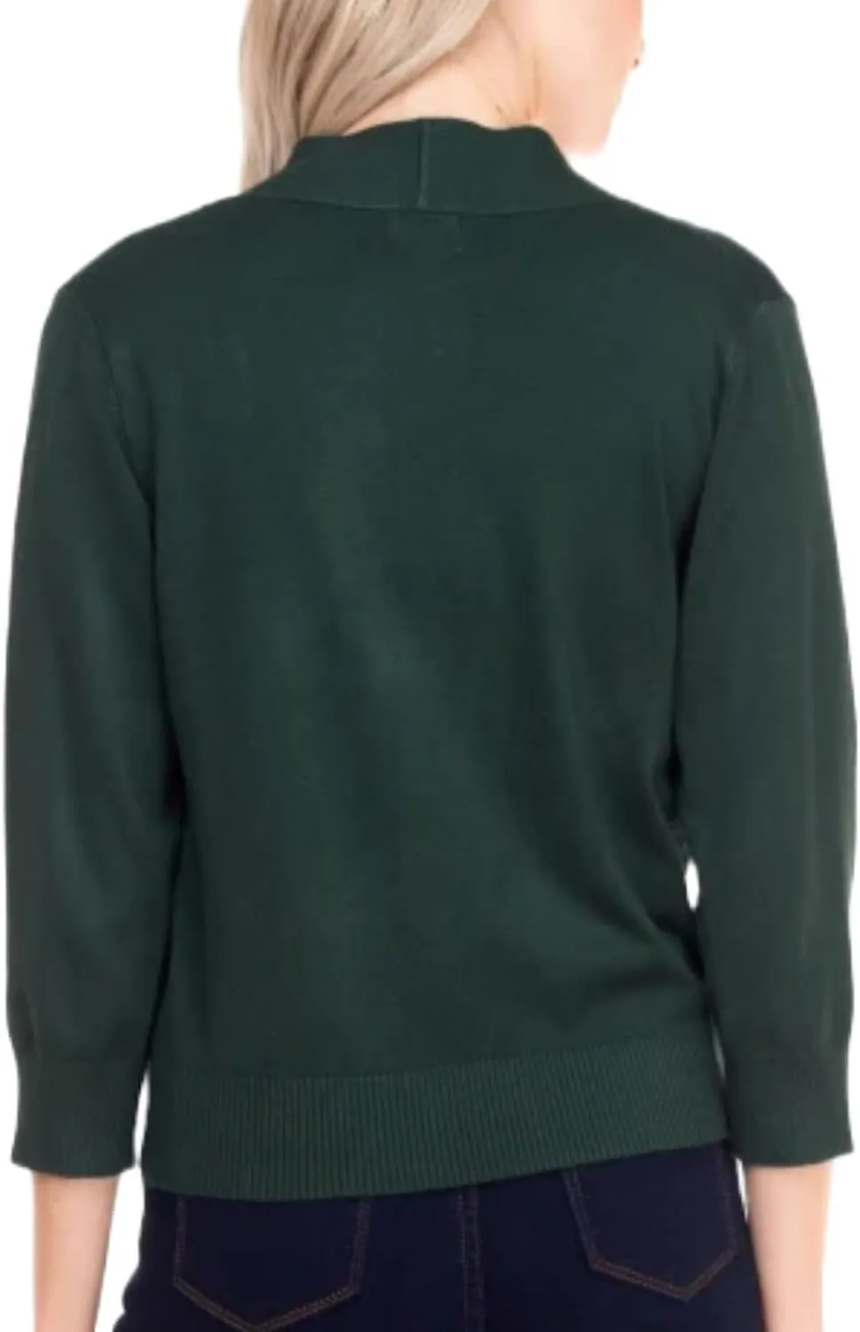Bolero Cropped Cardigans Shrugs for Women - 3/4 Sleeve Open Front Cover up for Dresses