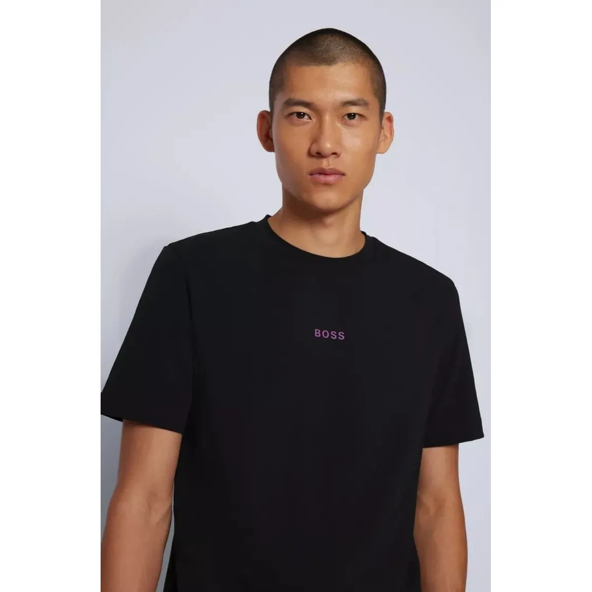 BOSS RELAXED-FIT T-SHIRT IN STRETCH COTTON WITH LOGO PRINT