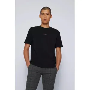 BOSS RELAXED-FIT T-SHIRT IN STRETCH COTTON WITH LOGO PRINT