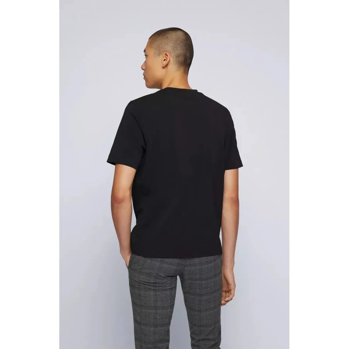 BOSS RELAXED-FIT T-SHIRT IN STRETCH COTTON WITH LOGO PRINT