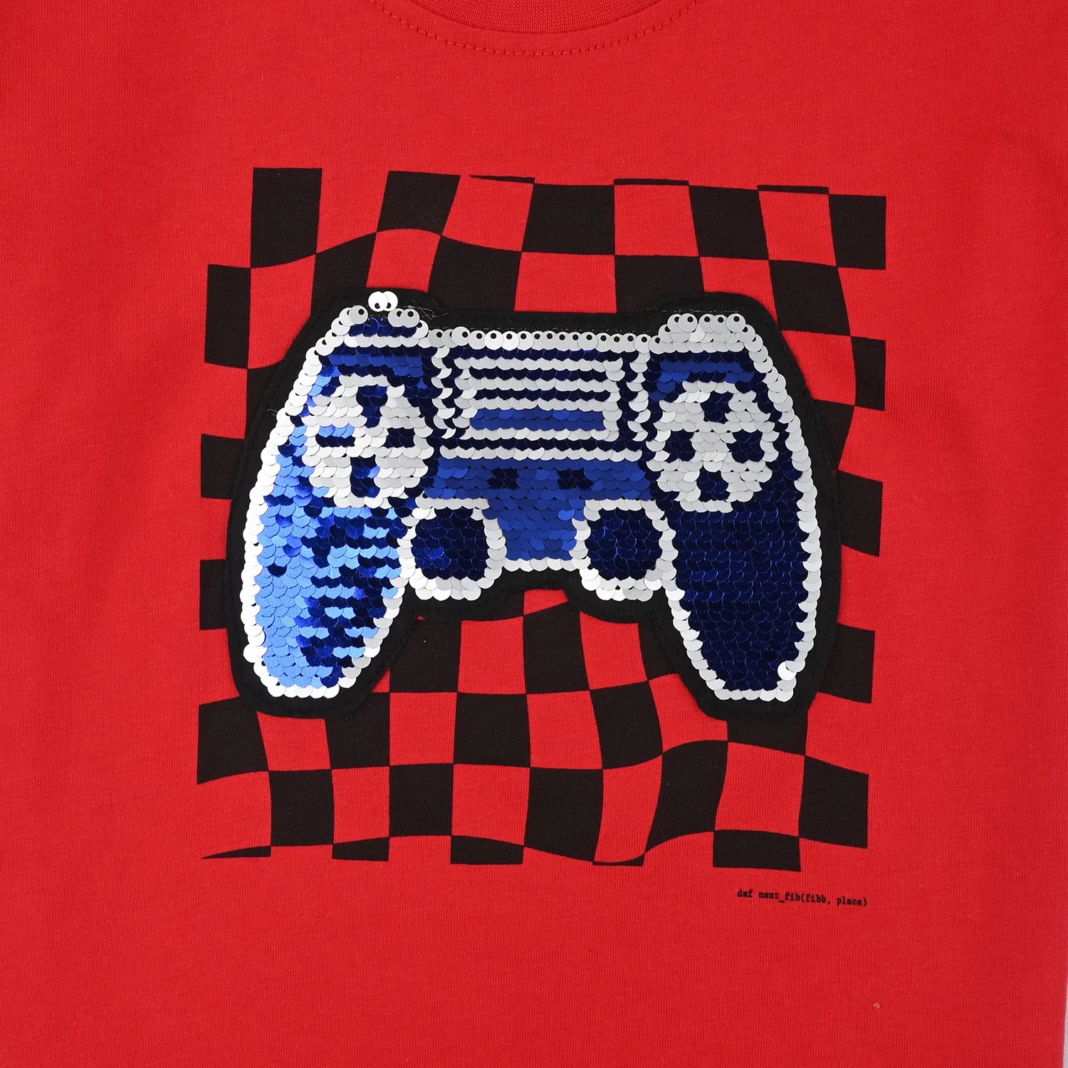 Boys Cotton Jersey T-Shirt H/S Joy Stick-HR.Red