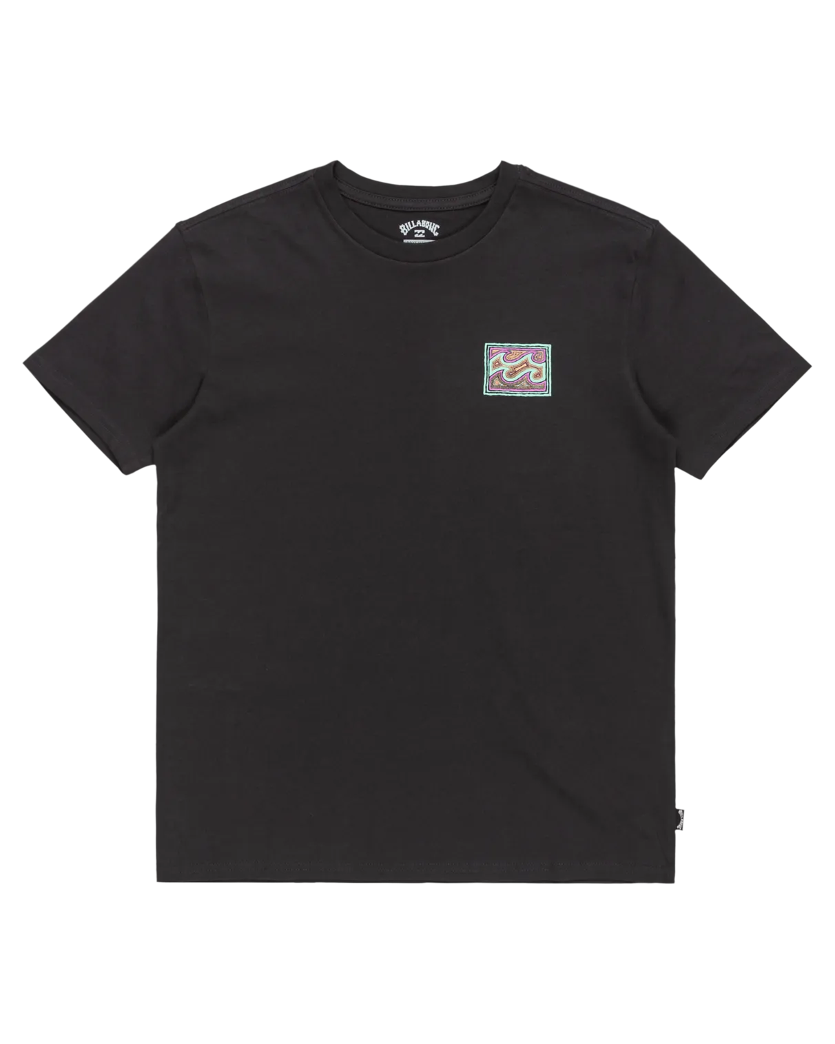 Boys Crayon Wave T-Shirt in Washed Black