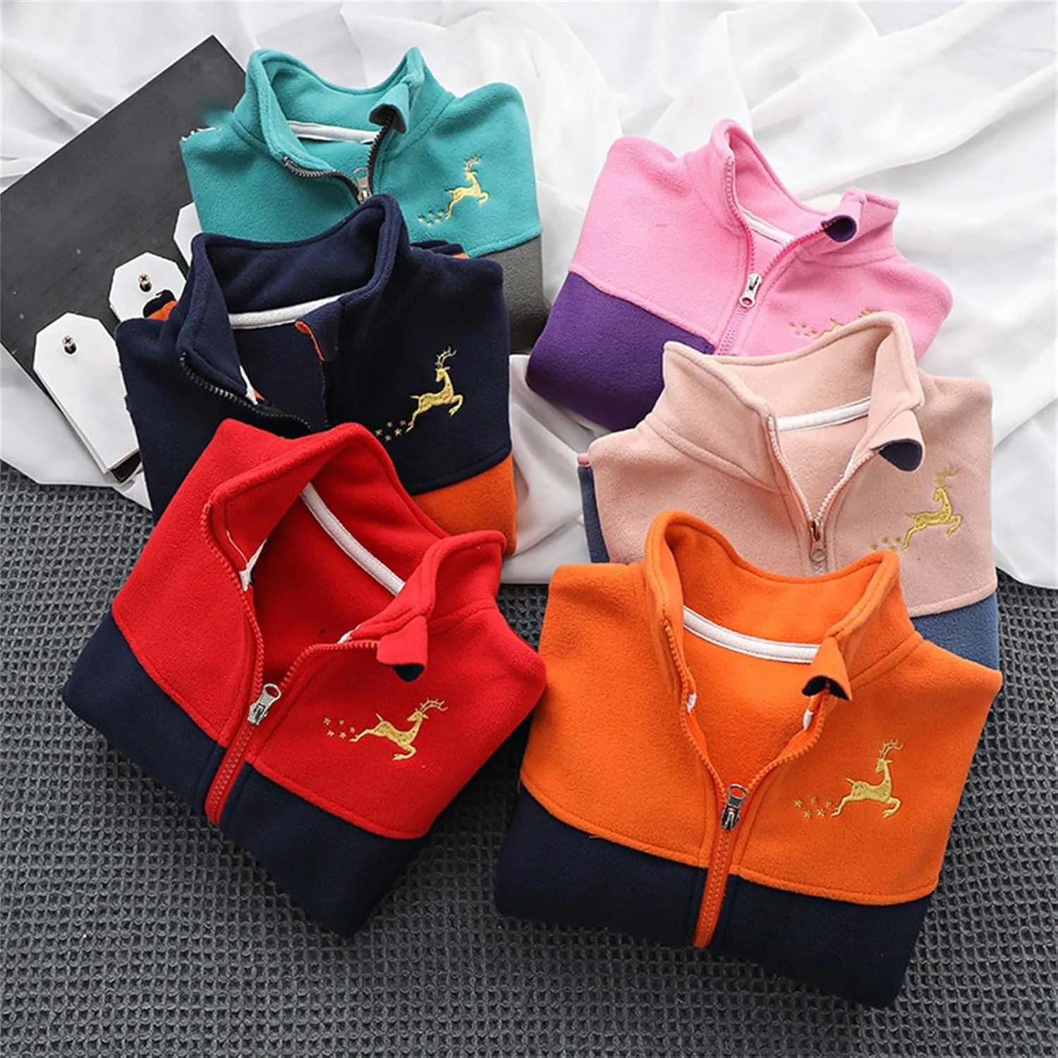 Boys Winter Jackets Coats Kids Boys Thick Cotton Padded Sports Jacket Sweatshirt Fleece 4t Winter Clothes for