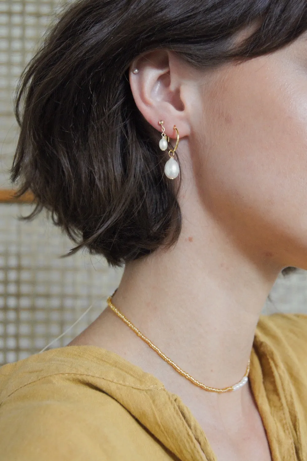 Bree Small Hoop Earrings Gold