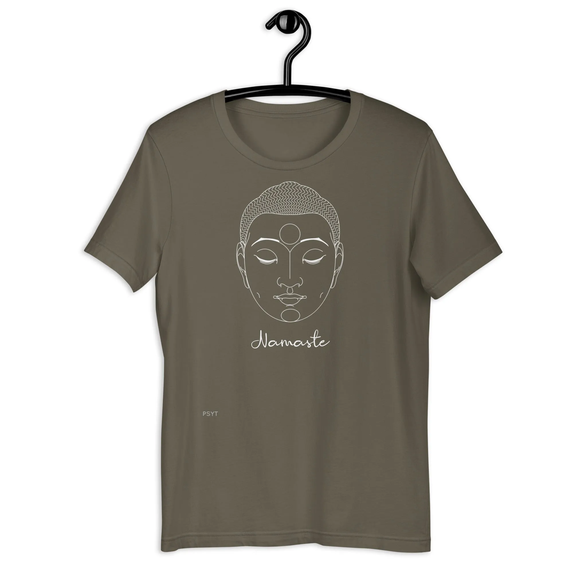 Buddha Face Namaste Dark Color Shirt