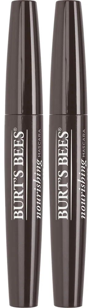 Burts Bees 100% Natural Nourishing Mascara, Classic Black - 0.4 Ounce (Pack of 2)