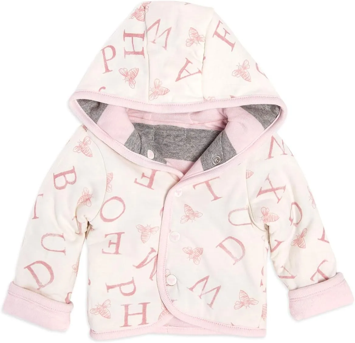 Burt's Bees Baby Unisex Baby Organic Cotton Button Up Jacket