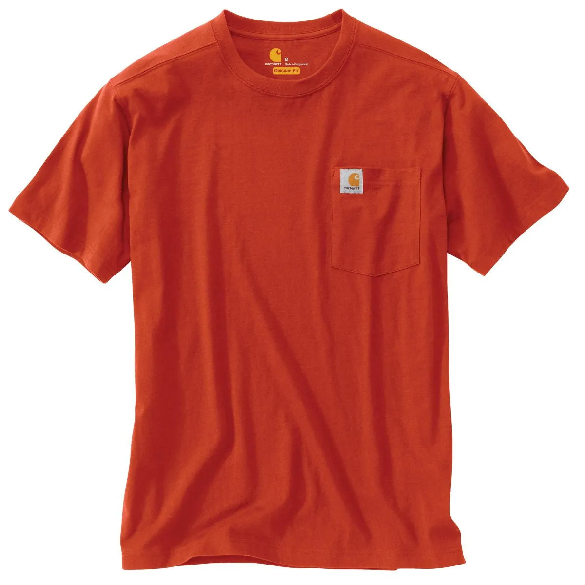 Carhartt Men's Chili Heather Maddock Pocket Short Sleeve T-Shirt