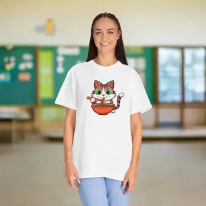Cat Slurping Noodles Tee Purrfectly Cozy