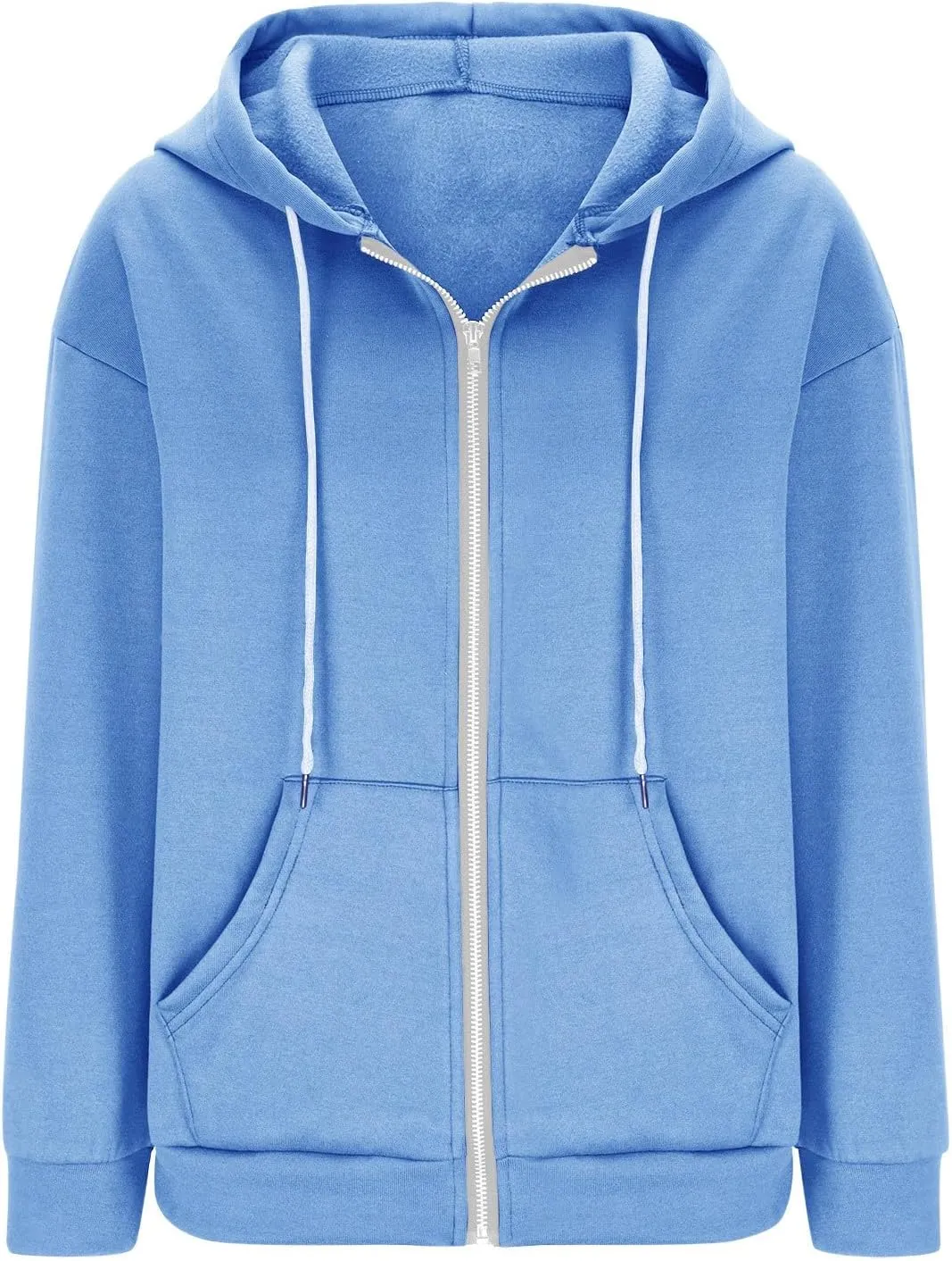 Ceboyel Sweatshirt for Womens Fashion Full Zip Hoodie Oversized Long Sleeve Jackets Y2k Trendy Teen Girls Fall Clothes 2023