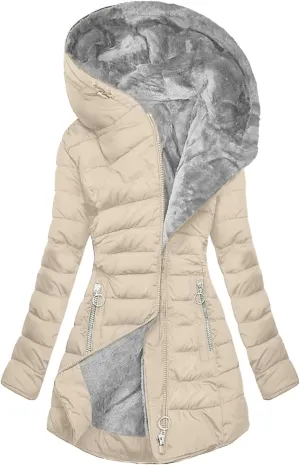 Ceboyel Winter Coats For Women With Hood Fleece Lined Thicken Puffer Coat Sherpa Warm Jackets Trendy 2023 Outfits Clothes