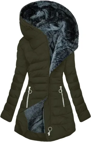 Ceboyel Womens Puffer Down Jacket 2024 Warm Winter Coats Jackets Hooded Thicken Parkas Plus Size Trendy Clothing With Hood