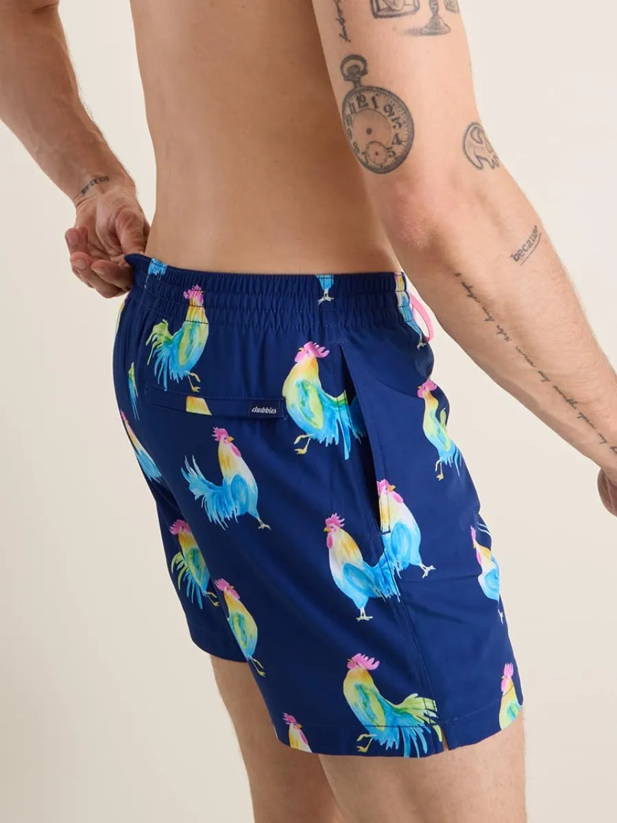 Chubbies Mens Swim Trunks  Mens Swim Shorts with 4-Way Stretch, 5.5 Beach Shorts with Elastic Waist, Drawstring,Mesh Lining