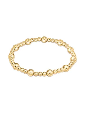 Classic Sinserity 6MM Bead Bracelet Gold [BCLSINPG6]